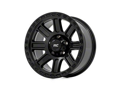 Rough Country 84 Series Gloss Black Wheel; 17x8.5; 0mm Offset (20-25 Jeep Gladiator JT)