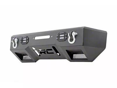 Rough Country Black Series LED Stubby Winch Front Bumper (20-25 Jeep Gladiator JT)