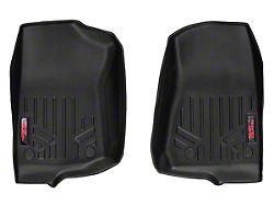 Rough Country Heavy Duty Front Floor Mats; Black (20-25 Jeep Gladiator JT)