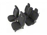 Rough Country Neoprene Front and Rear Seat Covers; Black (20-25 Jeep Gladiator JT w/ Factory Leather Seats)
