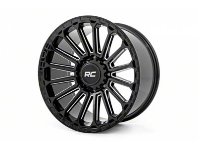Rough Country 97 Series Gloss Black Wheel; 17x9; -12mm Offset (20-25 Jeep Gladiator JT)