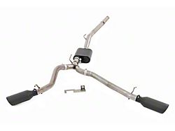 Rough Country Performance Dual Exhaust System with Black Tips; Side Exit (20-25 3.6L Jeep Gladiator JT)