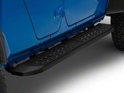 Rough Country RPT2 Running Boards; Black (20-25 Jeep Gladiator JT)