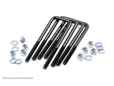 Rough Country Suspension Universal Round U-Bolt Kit; 13 x 3-Inch; 9/16-Inch Thread Size