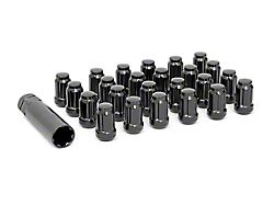Rough Country Black 7-Spline Lug Nut Kit; 1/2x20; Set of 24 (93-10 Jeep Grand Cherokee ZJ, WJ & WK)