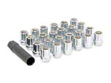 Rough Country Chrome Open End Style Lug Nut Kit; M14 x 1.5; Set of 32 (11-25 Jeep Grand Cherokee WK2 & WL)