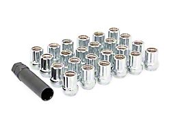 Rough Country Chrome Open End Style Lug Nut Kit; M14 x 1.5; Set of 32 (11-25 Jeep Grand Cherokee WK2 & WL)