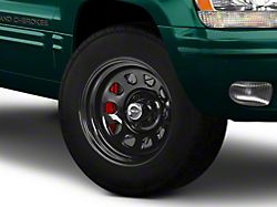 Rough Country Steel Gloss Black Wheel; 17x9; -12mm Offset (99-04 Jeep Grand Cherokee WJ)