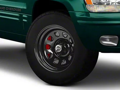 Rough Country Steel Gloss Black Wheel; 17x9; -12mm Offset (99-04 Jeep Grand Cherokee WJ)