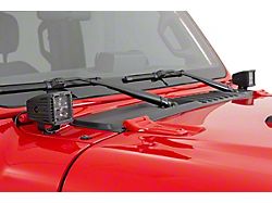 Rough Country 2-inch Black Series LED Cube Easy-Mount Kit (18-26 Jeep Wrangler JL, Excluding Rubicon 392)