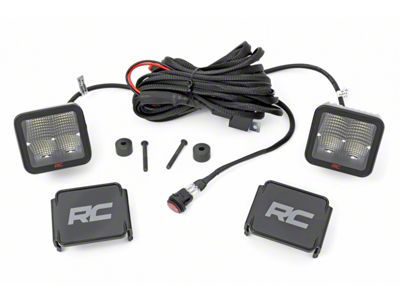 Rough Country 2-inch Spectrum Series LED Cube Easy-Mount Kit (18-25 Jeep Wrangler JL, Excluding Rubicon 392)