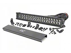 Rough Country Suspension 20-Inch Black Series Dual Row Amber DRL LED Light Bar; Flood/Spot Combo Beam (Universal; Some Adaptation May Be Required)