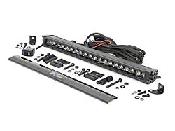 Rough Country Suspension 20-Inch Black Series Single Row Amber DRL LED Light Bar; Spot Beam (Universal; Some Adaptation May Be Required)