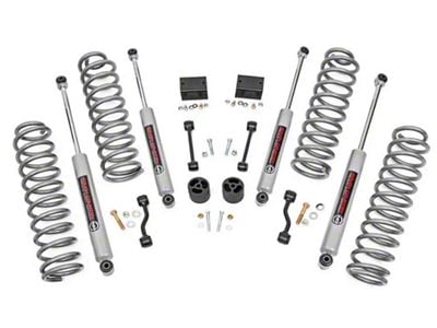 Rough Country 2.50-Inch Suspension Lift Kit with Premium N3 Shocks (18-23 Jeep Wrangler JL Rubicon 4-Door, Excluding 4xe)