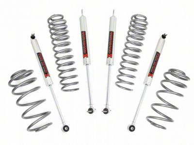 Rough Country 2.50-Inch Suspension Lift Kit with M1 Monotube Shocks (97-06 4.0L Jeep Wrangler TJ)