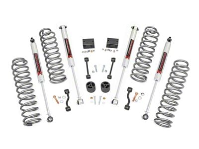 Rough Country 2.50-Inch Suspension Lift Kit with M1 Monotube Shocks (24-25 2.0L or 3.6L Jeep Wrangler JL 4-Door, Excluding 4xe & Rubicon)