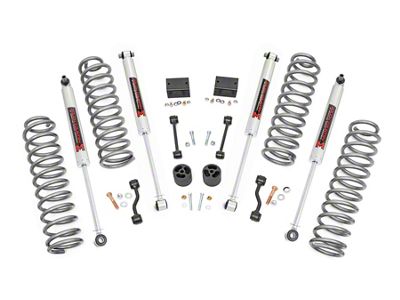 Rough Country Suspension 2.50-Inch Suspension Lift Kit with M1 Monotube Shocks (24-25 2.0L or 3.6L Jeep Wrangler JL 2-Door, Excluding Rubicon)