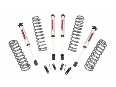 Rough Country 2.50-Inch Suspension Lift Kit with V2 Monotube Shocks (07-18 Jeep Wrangler JK 2-Door)