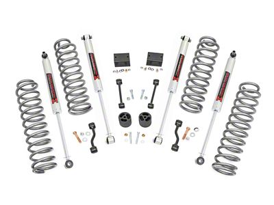 Rough Country Suspension 2.50-Inch Suspension Lift Kit with M1 Monotube Shocks (18-23 2.0L or 3.6L Jeep Wrangler JL 4-Door Rubicon)