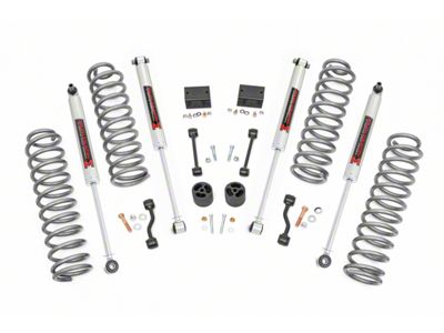 Rough Country Suspension 2.50-Inch Suspension Lift Kit with M1 Monotube Shocks (18-23 Jeep Wrangler JL 2-Door)