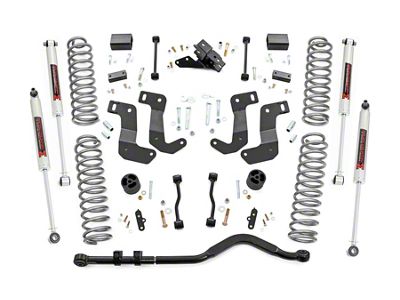 Rough Country Suspension 3.50-Inch Control Arm Drop Suspension Lift Kit with M1 Monotube Shocks (24-25 2.0L or 3.6L Jeep Wrangler JL 4-Door, Excluding 4xe & Rubicon)