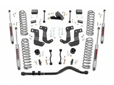 Rough Country Suspension 3.50-Inch Suspension Lift Kit with Premium N3 Shocks (21-23 Jeep Wrangler JL 4xe)