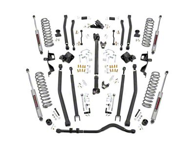 Rough Country Suspension 4-Inch Long Arm Suspension Lift Kit with Premium N3 Shocks (18-23 2.0L or 3.6L Jeep Wrangler JL 4-Door, Excluding 4xe & Rubicon)