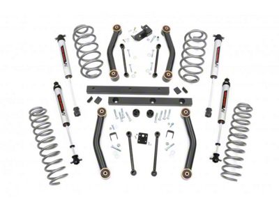Rough Country 4-Inch Suspension Lift Kit with V2 Monotube Shocks (97-02 Jeep Wrangler TJ)