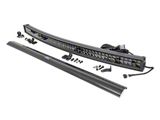 Rough Country Suspension 50-Inch Black Series Curved Cool White DRL LED Light Bar; Spot/Flood Beam (Universal; Some Adaptation May Be Required)