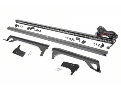 Rough Country Suspension 50-Inch Spectrum Series Single Row Straight LED Light Bar with Upper Windshield Mounting Brackets (97-06 Jeep Wrangler TJ)