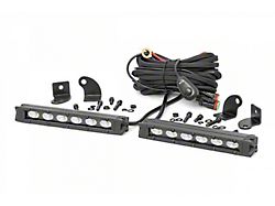 Rough Country Offroad 6-Inch Black Series Slimline LED Light Bars; Flood Beam (Universal; Some Adaptation May Be Required)