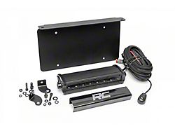 Rough Country Suspension 8-Inch Black Series LED Light Bar License Plate Kit (Universal; Some Adaptation May Be Required)