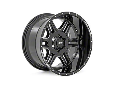 Rough Country 92 Series Gloss Black Wheel; 18x9; 0mm Offset (18-25 Jeep Wrangler JL)