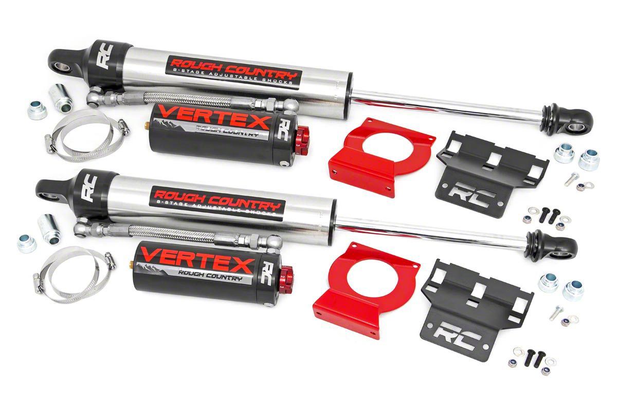Rough Country Jeep Wrangler Vertex Adjustable Front Shocks