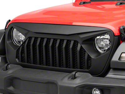 Rough Country Angry Eyes Replacement Grille; Matte Black (18-25 Jeep Wrangler JL, Excluding EcoDiesel)
