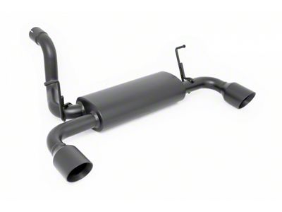 Rough Country Dual Outlet Performance Axle-Back Exhaust with Black Tips (18-25 2.0L or 3.6L Jeep Wrangler JL)