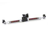 Rough Country Suspension Dual Steering Stabilizer for 2+ Inch Lift (07-18 Jeep Wrangler JK)