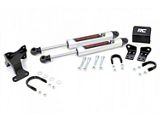 Rough Country Suspension Dual V2 Steering Stabilizer for 2+ Inch Lift (07-18 Jeep Wrangler JK)
