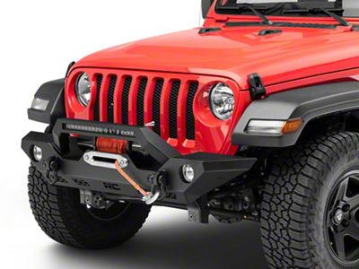 Rough Country Full Width LED Winch Front Bumper (18-25 Jeep Wrangler JL)