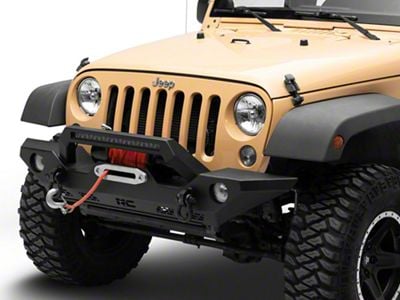 Rough Country Full Width LED Winch Front Bumper (07-18 Jeep Wrangler JK)