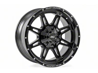 Rough Country 94 Series Matte Black Wheel; 20x9; -12mm Offset (07-18 Jeep Wrangler JK)