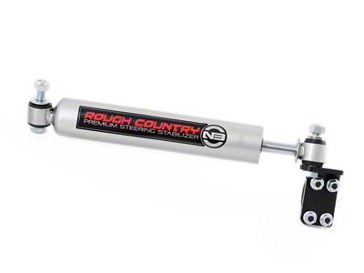 Rough Country Premium N3 Dual Steering Stablizer Conversion Kit for 2+ Inch Lift (07-18 Jeep Wrangler JK)