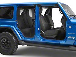 Rough Country Neoprene Front and Rear Seat Covers; Black (18-25 Jeep Wrangler JL 4-Door w/ Fold Down Armrest)