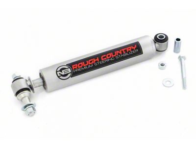Rough Country Premium N3 Steering Stabilizer (87-06 Jeep Wrangler YJ & TJ)