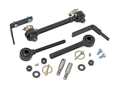 Rough Country Quick Disconnect Sway Links for 3.50 to 6-Inch Lift (07-25 Jeep Wrangler JK & JL)