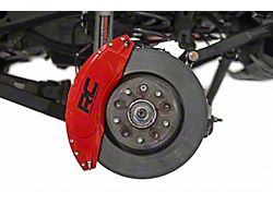Rough Country Brake Caliper Covers; Red; Front and Rear (07-18 Jeep Wrangler JK)