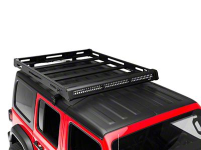 Rough Country Roof Rack System with Black-Series LED Lights (18-25 Jeep Wrangler JL)