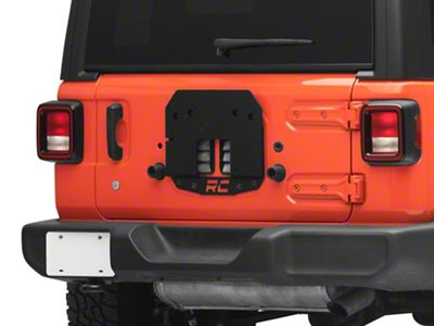 Rough Country Spare Tire Relocation Bracket (18-25 Jeep Wrangler JL w/o Rear Proximity Sensors)