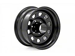 Rough Country Steel Gloss Black Wheel; 16x8; -12mm Offset (07-18 Jeep Wrangler JK)