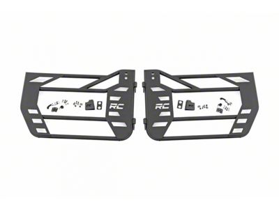 Rough Country Steel Tube Doors; Rear (07-18 Jeep Wrangler JK 4-Door)